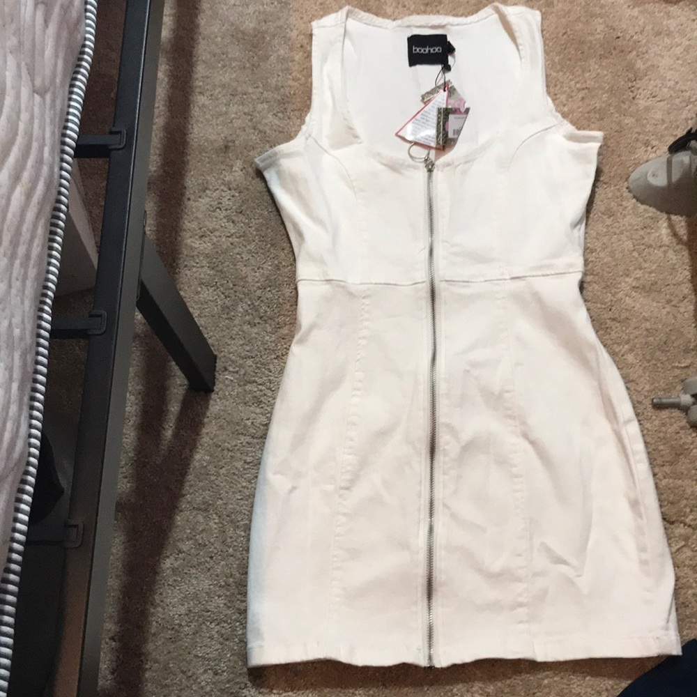 White denim dress